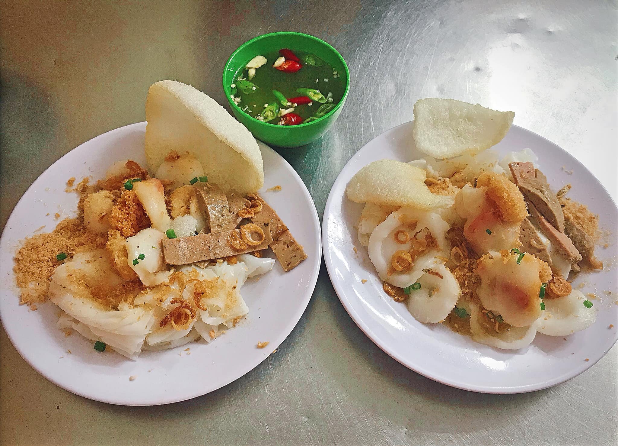 Bánh bèo kết hợp bánh ít và bánh ướt