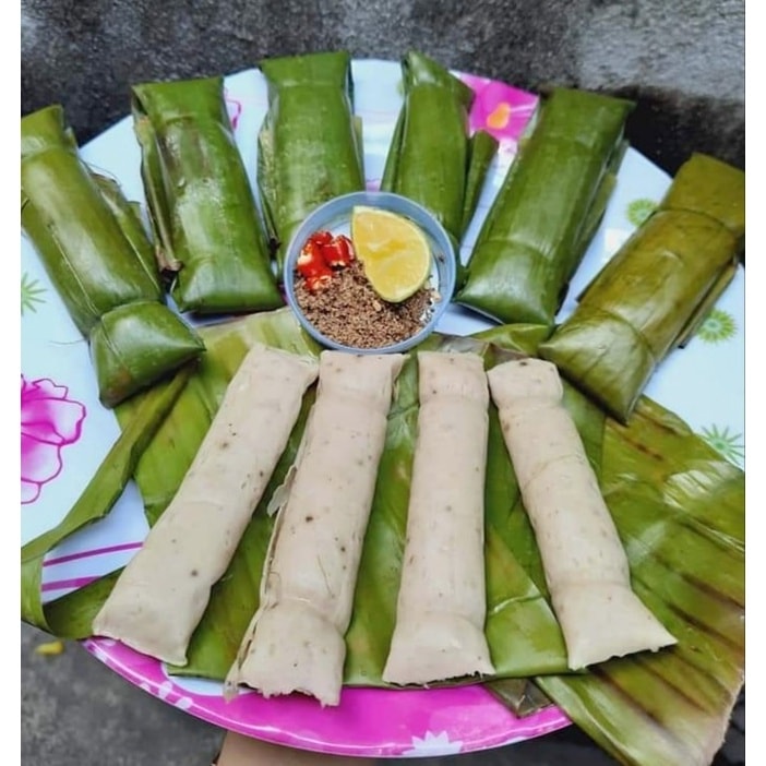 Chả gói mini chấm muối tiêu chanh