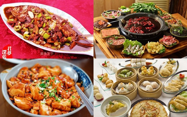 Ẩm thực Trung Quốc với nhiều món đặc sản quen thuộc