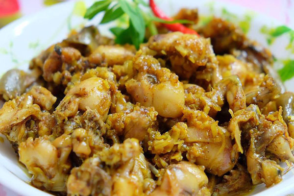 Nguyên liệu nấu ếch xào sả ớt