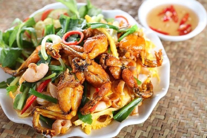 Món ếch xào sả ớt thành phẩm thơm ngon