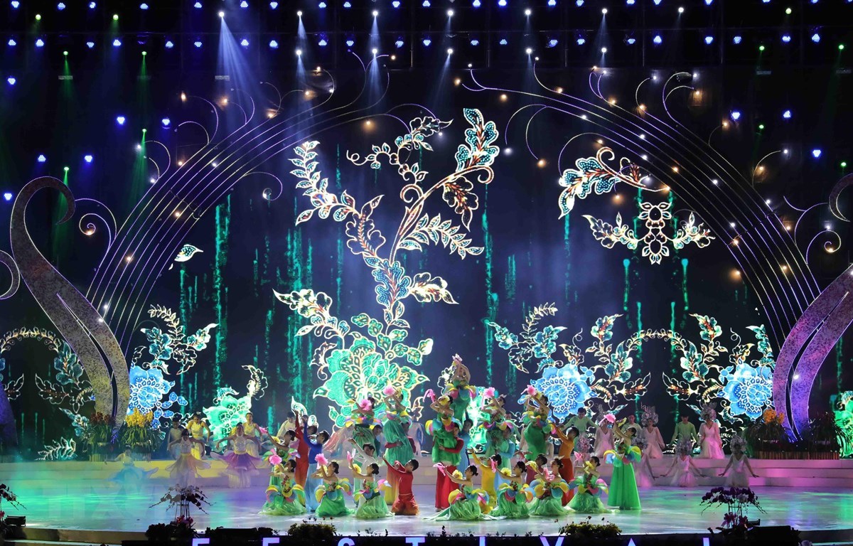 Sân khấu biểu diễn tại Festival Hoa Đà Lạt 2024