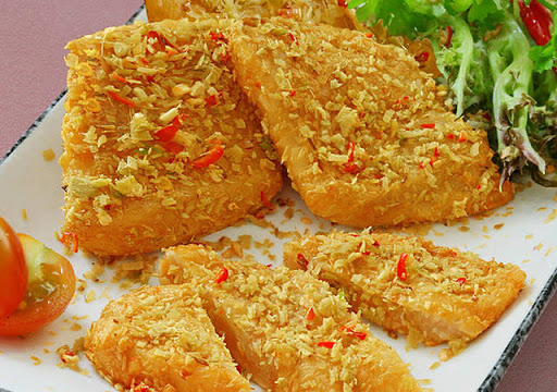 Món fillet cá basa chiên sả ớt hoàn chỉnh