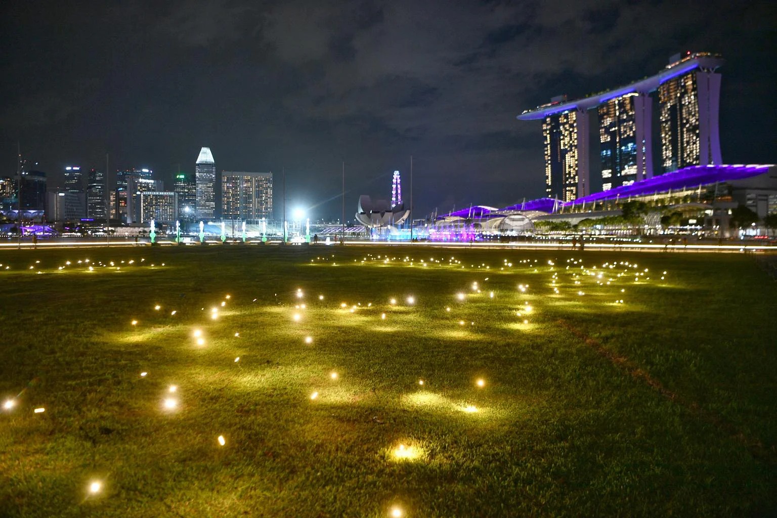 Tác phẩm Firefly Field i Light Singapore