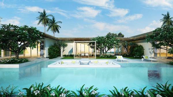 Bể bơi vô cực sát biển tại Fusion Resort Bể bơi vô cực sát biển tại Fusion Resort