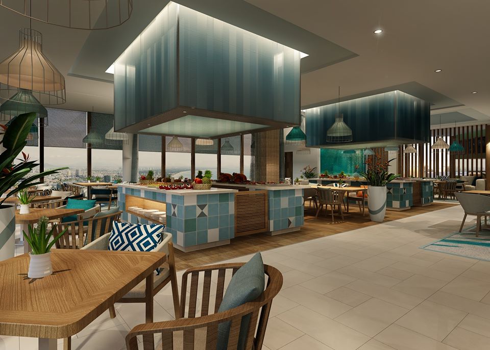 Không gian nhà hàng Fusion Suites Vũng Tàu