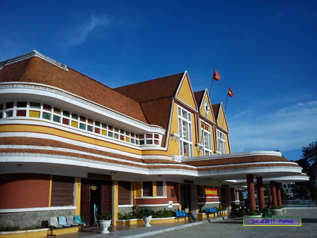 Đầu tàu hơi nước cổ tại nhà ga Đà Lạt lịch sử