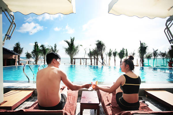 Không gian thư giãn sau tắm bùn khoáng Phú Quốc