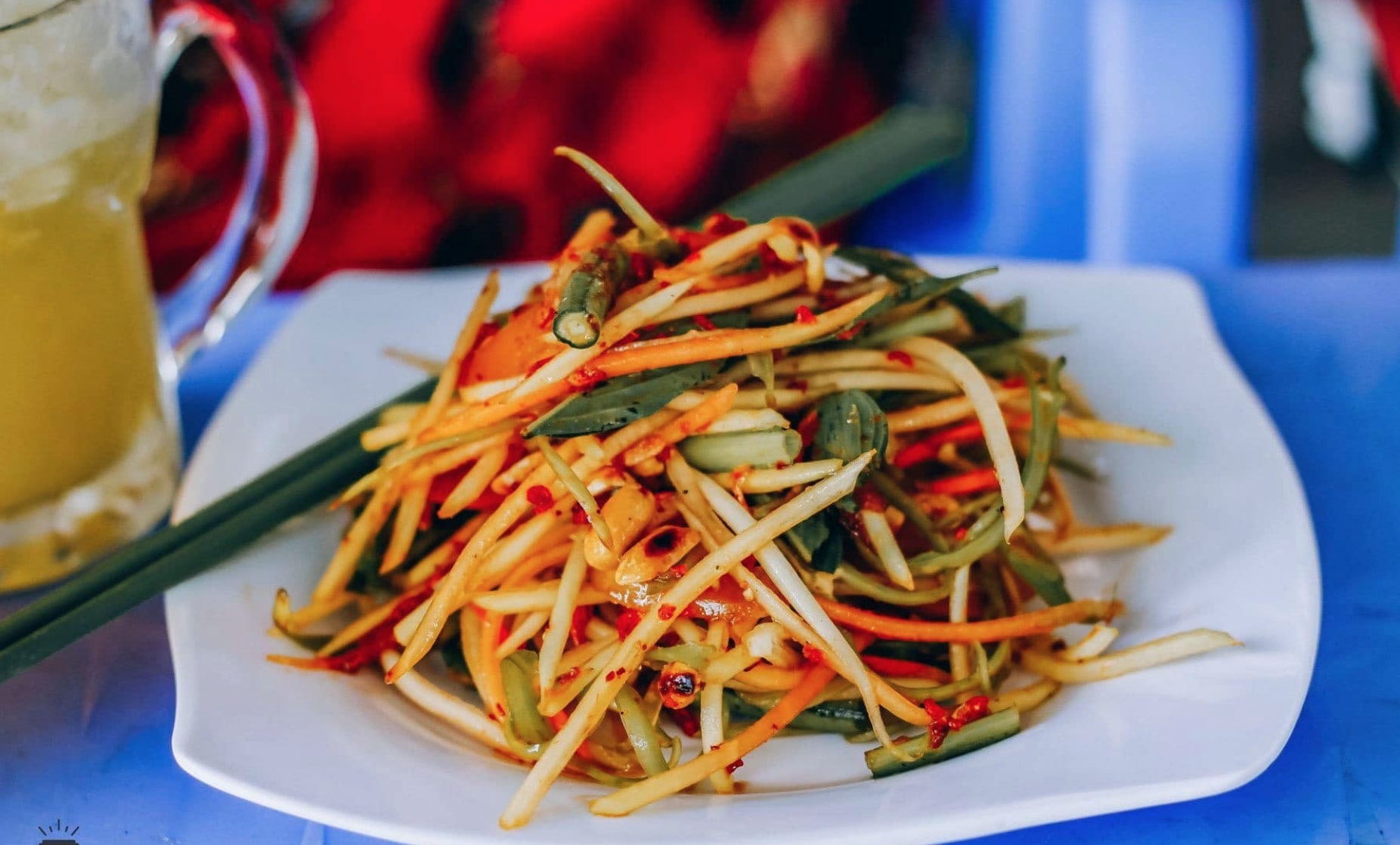 Gỏi đu đủ đâm Tri Tôn ẩm thực An Giang