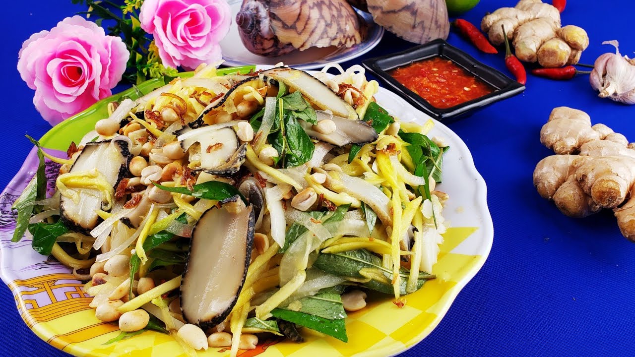 Gỏi ốc giác món ăn ngon Phú Quý