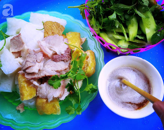 Rau sống tươi ngon tại bún đậu mắm tôm Đại La