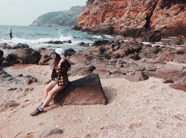 Ghềnh Bàng Đà Nẵng bãi đá nhấp nhô