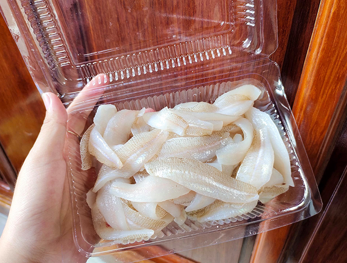 Thịt cá đục trắng ngọt cho gỏi cá đục Minh Châu