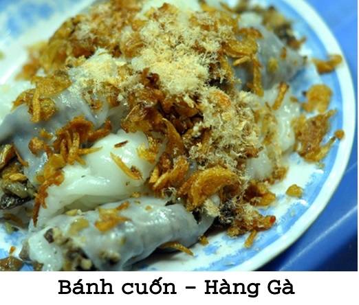 Bánh cuốn Hàng Gà - món ngon Hà Nội