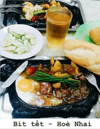Bít tết Hoè Nhai - món ngon Hà Nội