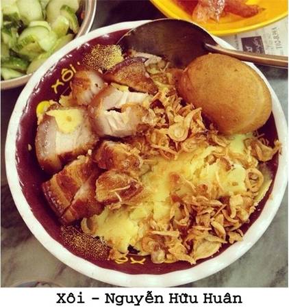 Xôi Nguyễn Hữu Huân - món ngon Hà Nội