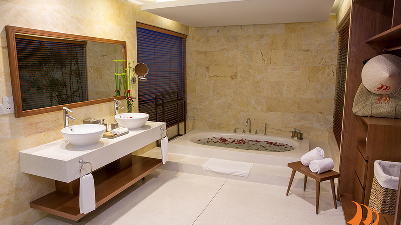 Thiết kế phòng tắm hiện đại sang trọng tại resort