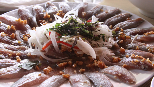 Gỏi cá trích ở Phú Quốc