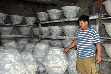 Sản phẩm thô trước khi nung. Ảnh: Báo Quảng Ninh