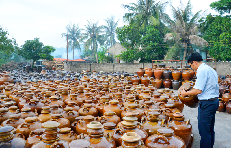 Những sản phẩm gốm với độ bền cao. Ảnh: Báo Quảng Ninh