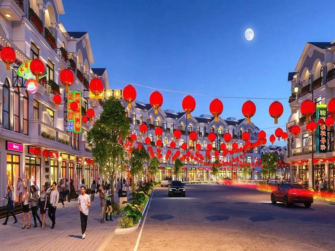 Khu phố đèn lồng Shanghai Grand World Phú Quốc