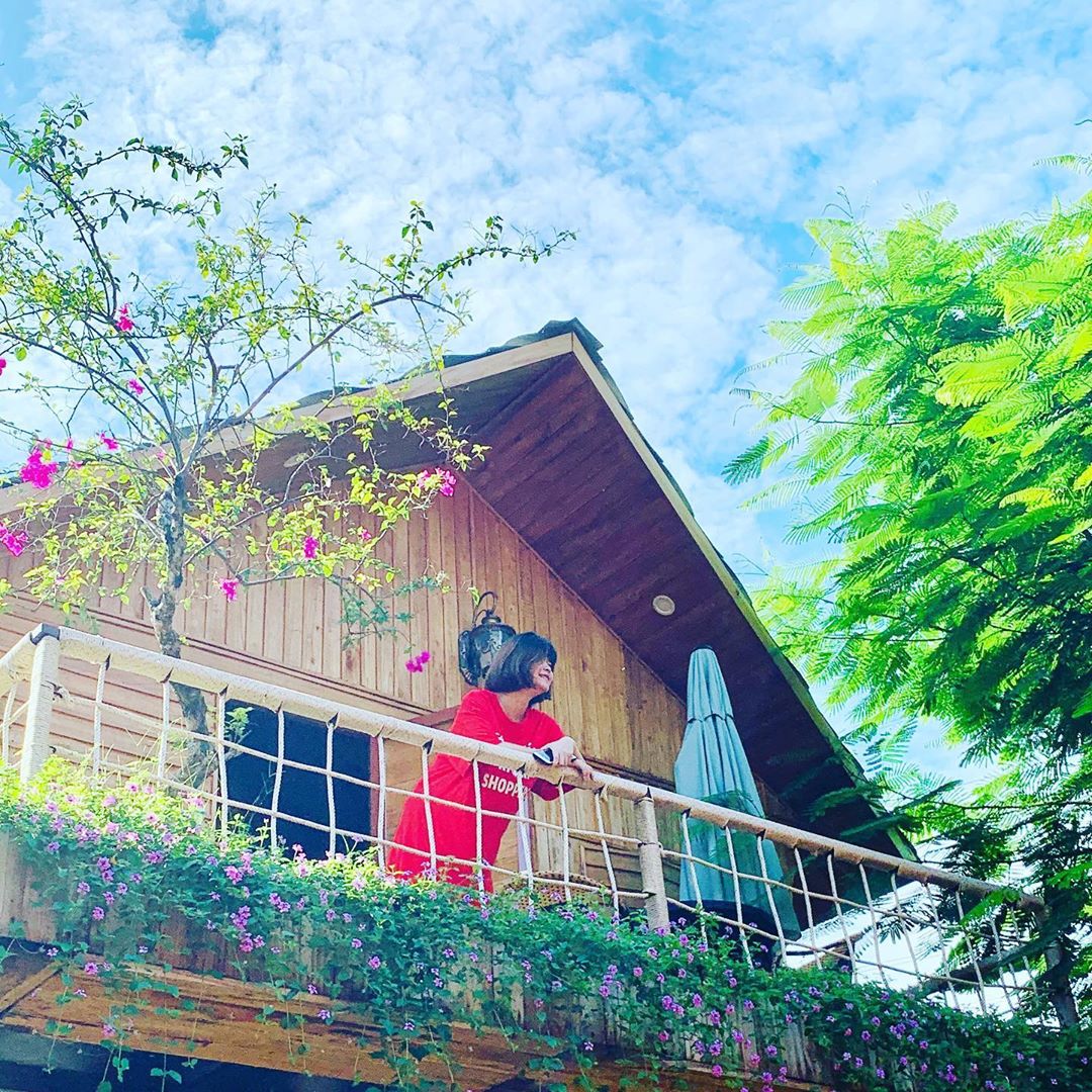 Bữa ăn dân dã tại Green Field Farm Stay