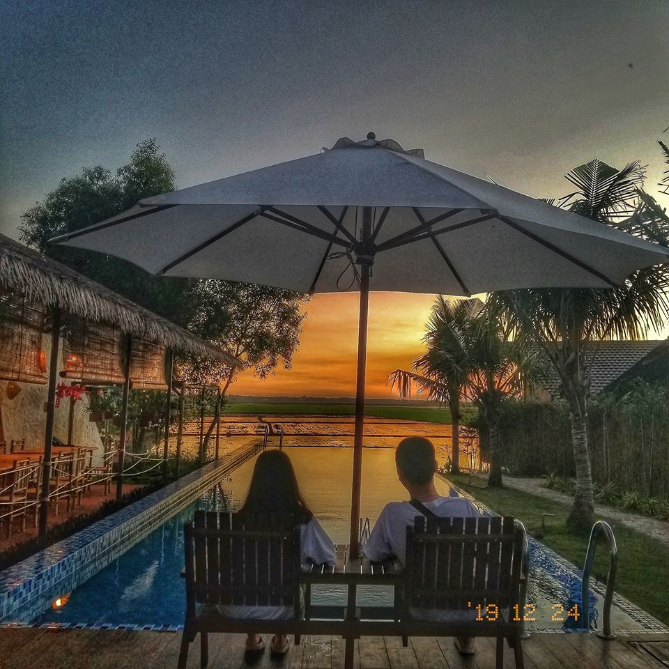 Không gian xanh tại Green Field Resort Hồ Tràm