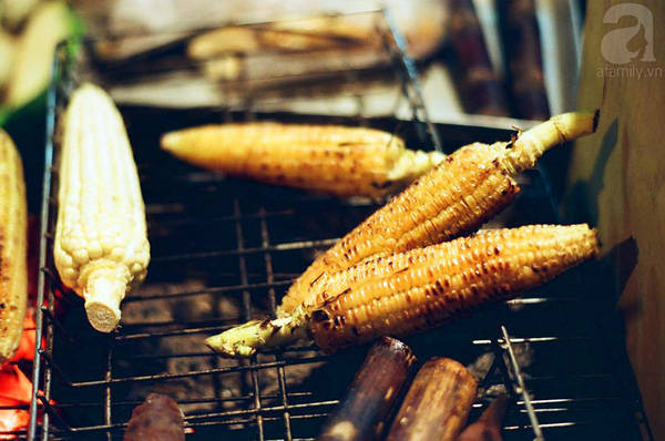 Bếp than nướng ngô khoai nướng Hà Nội