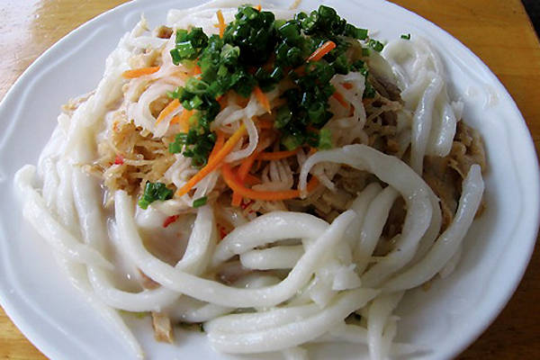Bánh tằm bì nổi tiếng ở Bạc Liêu.