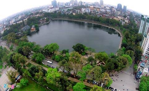 Hồ Thiền Quang lãng mạn vào mùa thu