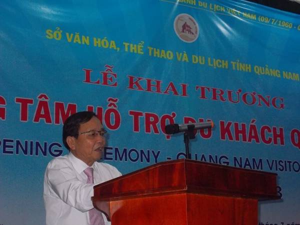 Lễ khai trương trung tâm hỗ trợ du khách tại Quảng Nam
