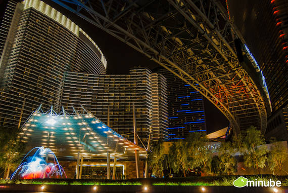 Las Vegas với khách sạn, nhà hàng và sòng bài