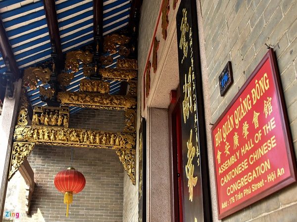 Kiến trúc hình chữ quốc của Hội quán Quảng Đông tại Hội An