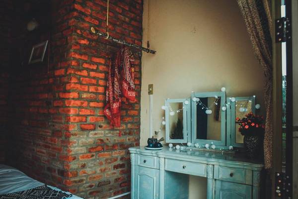 Trang trí vintage độc đáo tại homestay Huế