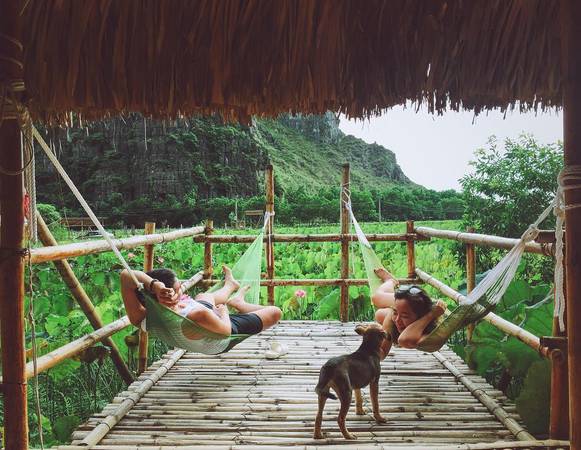 Homestay Ninh Bình Chezbeo view đầm sen