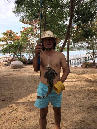 Biển xanh tại homestay Hòn Dăm Phú Quốc