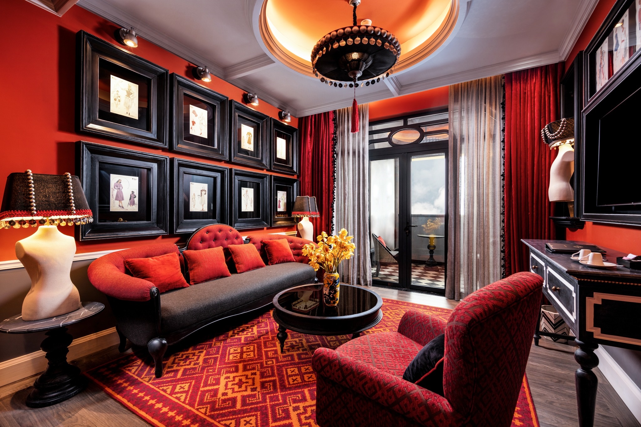 Gian phòng nghỉ thanh lịch tại Hôtel de la Coupole Sapa