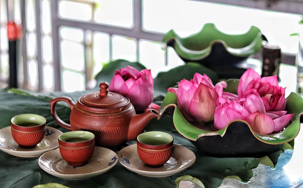 Trà ướp sen nguyên bản dùng cho nghi lễ dâng trà cho sông Hương