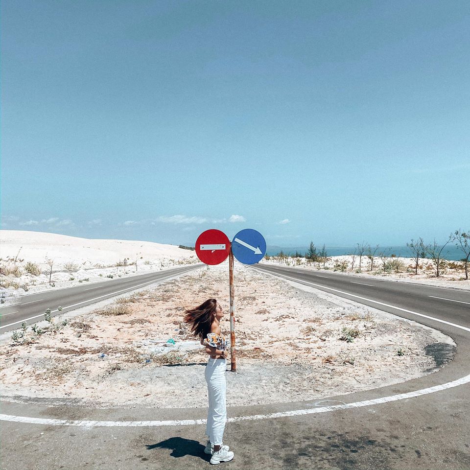 Cảnh đẹp cung đường Bàu Trắng Phan Thiết