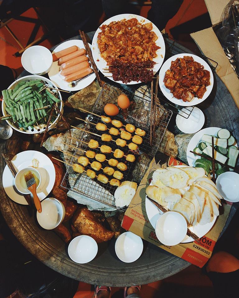 Hoạt động BBQ tại Lá Đỏ homestay Sapa