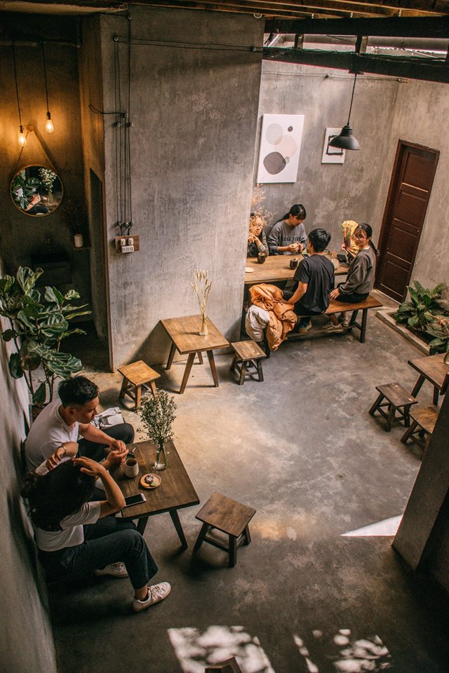 Không gian Tròn Quán cafe Đà Lạt