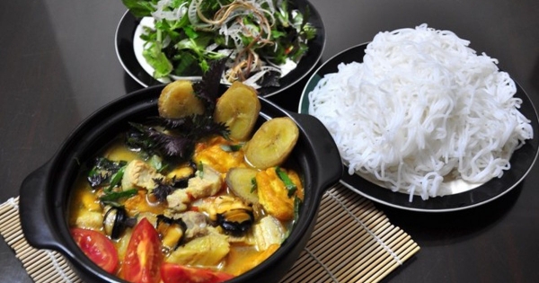 Ốc om chuối đậu thơm ngon chuẩn vị miền Bắc