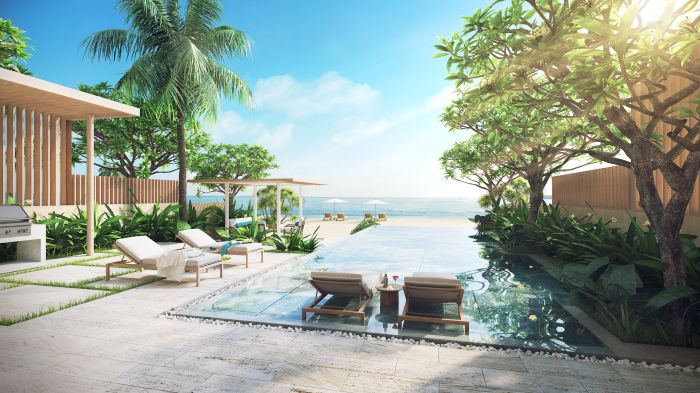 Không gian nhà hàng Muối tại khu nghỉ dưỡng Melia Hồ Tràm