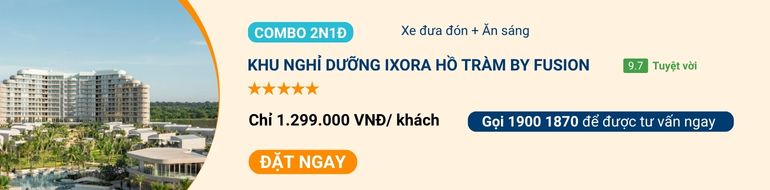 Không gian biệt thự tại Ixora Hồ Tràm by Fusion
