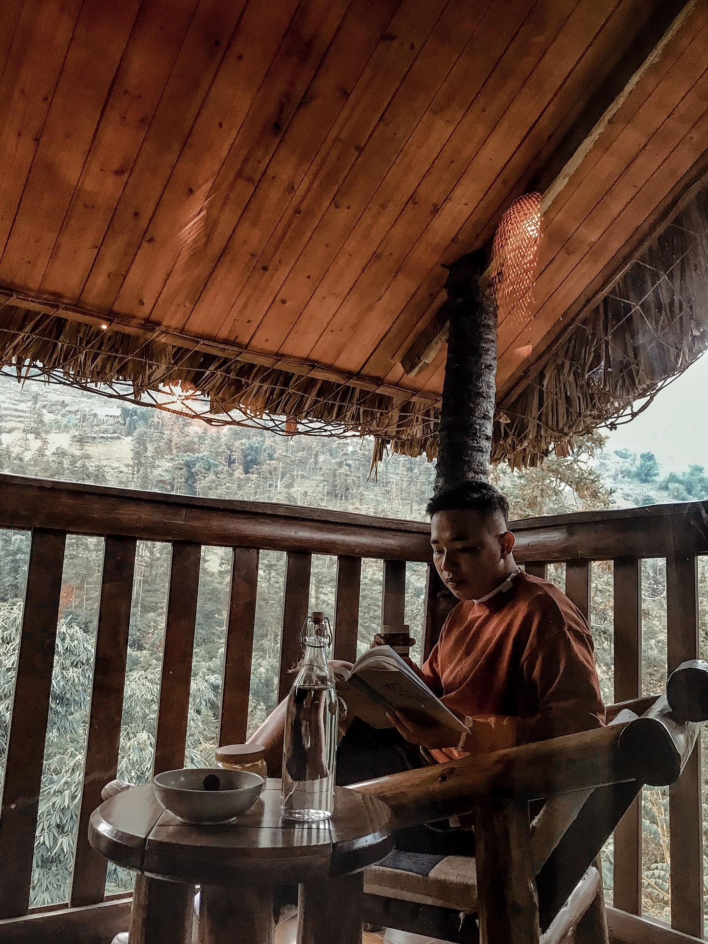 Chi tiết bồn tắm gỗ tại Sapa Jade Hill Resort
