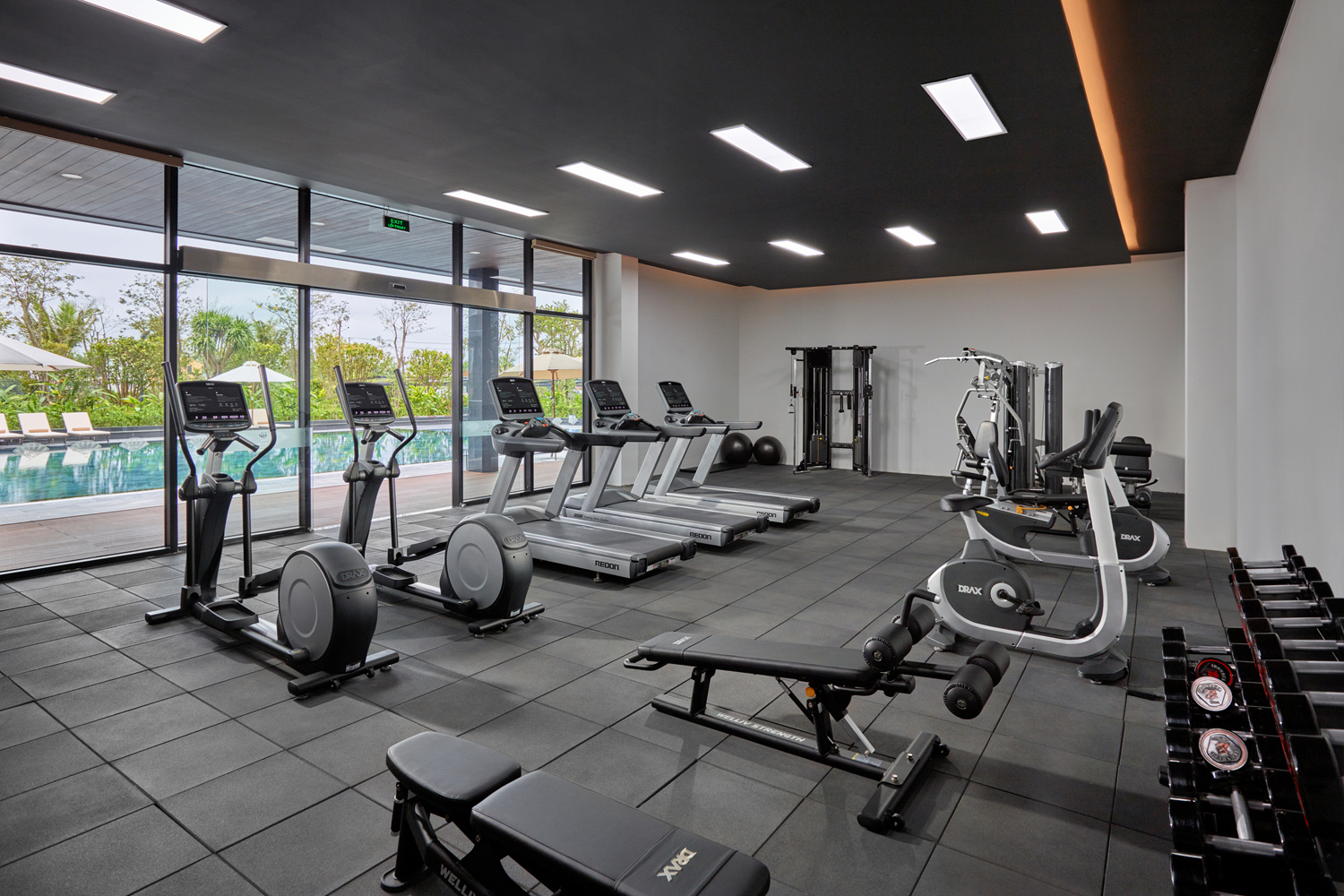 Phòng gym tại Kawara Mỹ An Onsen Huế