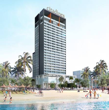 Mặt tiền sang trọng của Citadines Bayfront Nha Trang