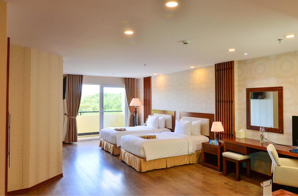 Phòng nghỉ tiện nghi tại Khách sạn LADALAT