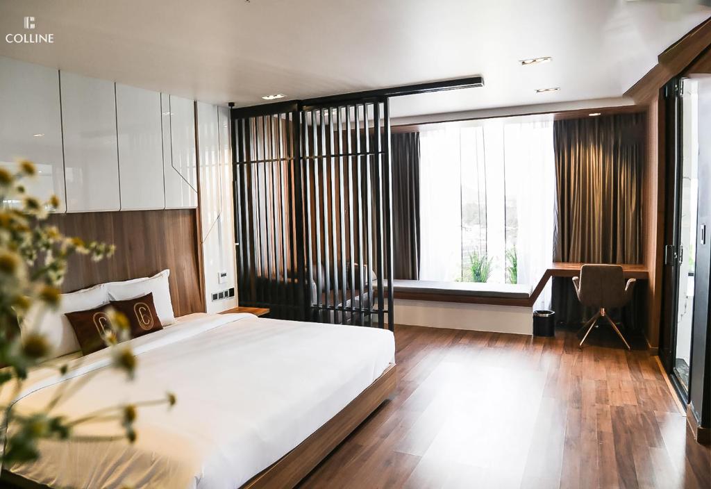 Phòng ngủ sang trọng tại Hôtel Colline Đà Lạt