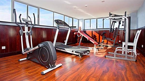 Phòng gym view biển hiện đại tại Golden Rain 2